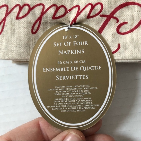 NWT Falala Fabric Napkin Set - Picture 6 of 6